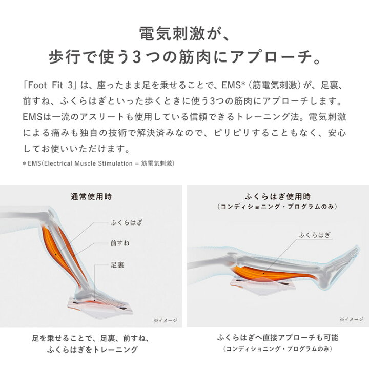 楽天市場】【SIXPAD公式】フットフィット3 FFNW SIXPAD Foot Fit 3 EMS 