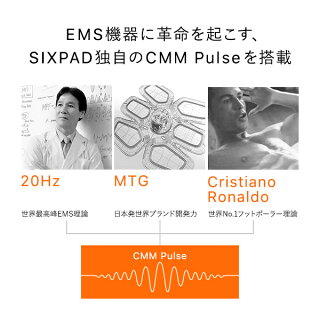 EMS機器に革命を起こす、SIXPAD独自のCMMPulseを搭載