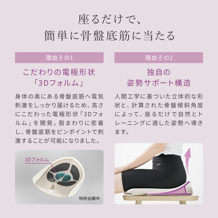 楽天市場】【骨盤底筋をEMSで手軽に鍛える 】 シックスパッド ペリネ 
