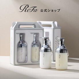 公式店 ＼ギフトにおすすめ。ボックス入り／リファミルクプロテインシャンプー & トリートメント ギフトセット ReFa シャントリ ダメージケア クリスマス 福袋 新年 誕生日 ギフト プレゼント サボン ぱさつき しっとり 福 HAPPYBAG