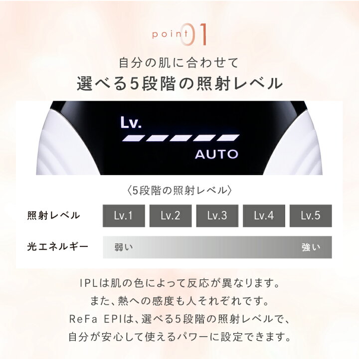 楽天市場】リファ 光美容器 ムダ毛 美肌 最新 ReFa 公式 リファ エピ 