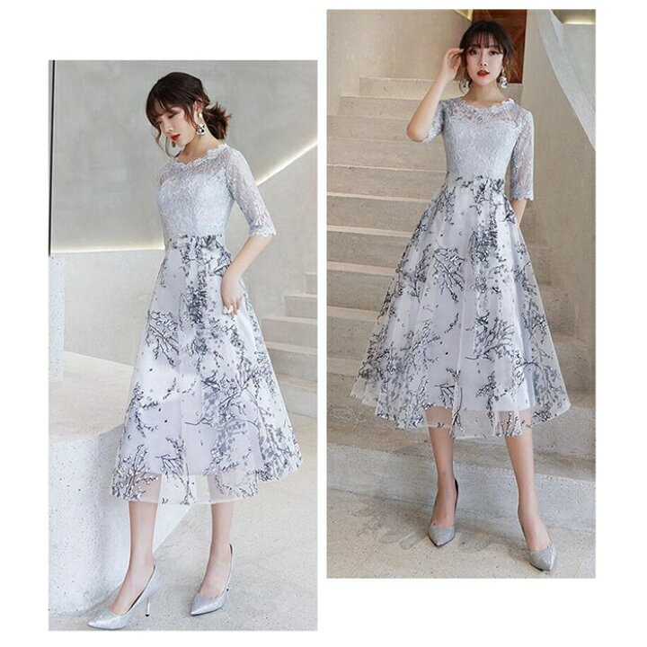 楽天市場】【500円OFF】即納 パーティードレス 結婚式 ワンピース 