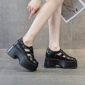 グルカサンダル サンダル レディース スクエアトゥ ブーツサンダル 厚底 厚底サンダル サマーブーツ ブーサン レディース スポーツサンダル スポサン サンダル 柔らかい 履きやすい グルカ レジャー 旅行 海 夏 ベルトサンダル 小さいサイズ 黒 白 21.5-24.5cm 送料無料