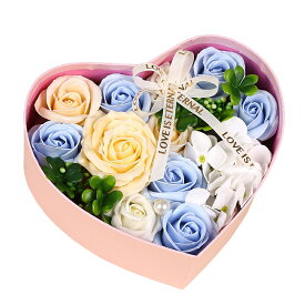 【300円OFF】即納 ソープフラワー ハートボックス シャボン ギフト 花 誕生日 プレゼント 女性 女友達 妻 彼女 母 母の日 プレゼント 入学祝い 結婚祝い フラワーギフト おしゃれ 送別会 お誕生日 発表会 結婚記念日 母の日 ギフト 敬老の日 ギフト 5色 送料無料