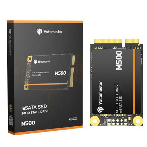Yottamaster M500 mSATA SSD SATA III 6Gb/sAmSATA\bhXe[ghCu ő500MB/sA3D NANDځAEgubNAfXNgbvPCAm[gPCAI[CPCɑΉA30x50mm