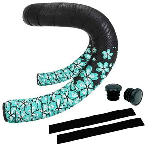 MARUHADO 自転車 バーテープ ロードバイク ドロップハンドルバーテープ 左右セット 滑り止め エンドプラグ付き 桜柄