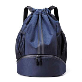 [CretFine] 通学リュック 高校生 スポーツバッグです-防水ストリングバッグ付きサイドメッシュポケット靴コンパートメントジムバックパック用女性&amp;男性