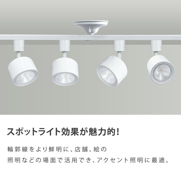 楽天市場】ダクトレール 照明 スポットライト led ダクトレール 60W形 