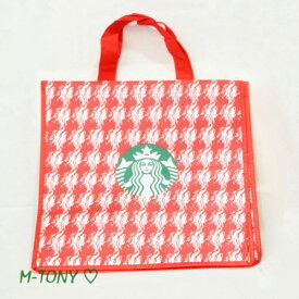 Starbucks スターバックスホリデー エコ ショッピング バッグレッド ☆ 海外限定品/日本未発売/スタバ/タンブラー/スタバタンブラー/スタバマグ/マグカップ/クリスマス/バレンタイン/ハロウィン/Xmas