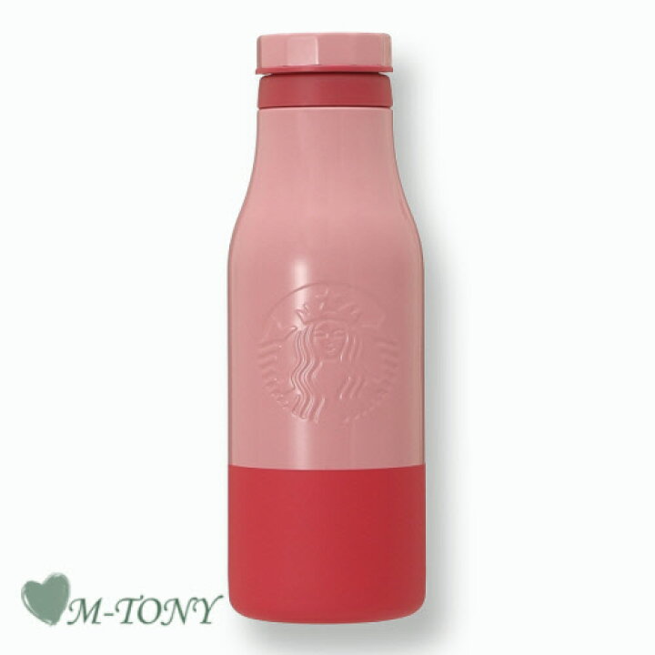 楽天市場 Starbucks スターバックス21 ステンレス ロゴ ボトル バイカラー ピンク Pink473ml スタバ タンブラー スタバタンブラー スタバマグ マグカップ クリスマス バレンタイン ハロウィン M Tony