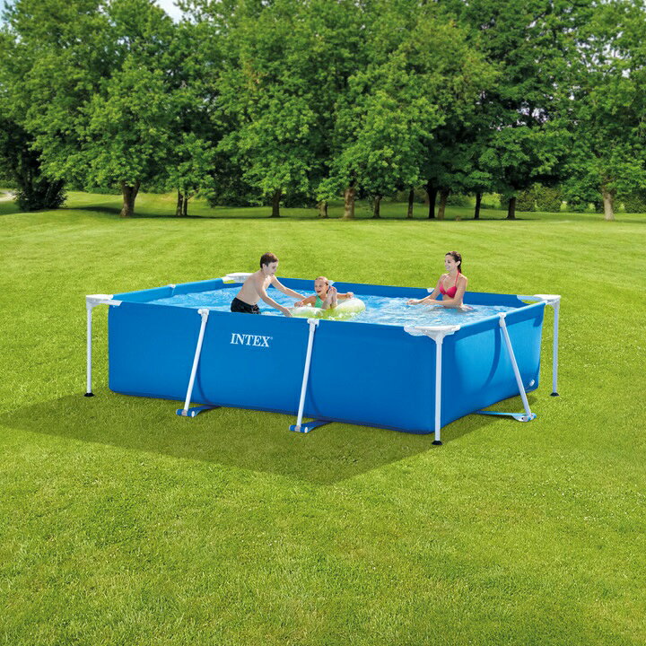 楽天市場】【カバー付き】インテックス フレームプール 3m×2m×75cm 