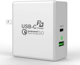 USB充電器 スマホ充電器 PD急速充電対応 Enelife 30W 3A 2ポート (USB Type-C＋USB Type-A) PSE認証済 PD QC3.0 スマホ 充電器 PDC-031 タイプC 折りたたみ式プラグ搭載 スマートフォン充電 【配送種別A】