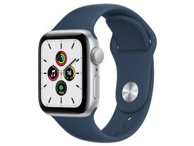Apple ウェアラブル端末・スマートウォッチ Apple Watch SE GPSモデル 40mm MKNY3J/A [アビスブルースポーツバンド] 【配送種別A】