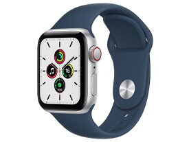 Apple ウェアラブル端末・スマートウォッチ Apple Watch SE GPS+Cellularモデル 40mm MKQV3J/A [アビスブルースポーツバンド] 【配送種別A】