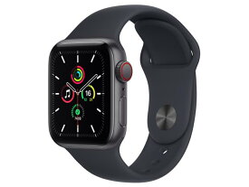 Apple ウェアラブル端末・スマートウォッチ Apple Watch SE GPS+Cellularモデル 40mm MKR23J/A [ミッドナイトスポーツバンド] 【配送種別A】