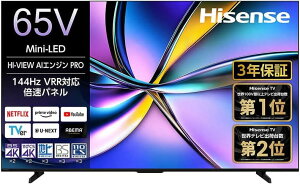 Hisense �n�C�Z���X �t���e���r�E�L�@EL�e���r 65U7R [65�C���`] Hisense �t���e���r�m65V/�^YouTube�Ή� /Bluetooth�Ή� /4K�Ή� /BS�ECS 4K�`���[�i�[���� �n �y�z�����O�z