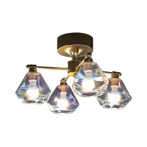 【楽天マラソン限定クーポン配布中】シーリングライト 4灯 ガラス LED対応 おしゃれ かわいい リモコン 北欧 キッチン ダイニング 玄関 階段 トイレ 洗面所 Leon mini Cross レオンミニ クロス 新