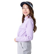 【SALE 50%OFF】[MU SPORTS] ゴルフ レディース 長袖シャツ ドライタッチ 高機能 ストレッチ 吸水速乾 UV…