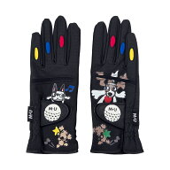【SALE】[MU SPORTS] ゴルフ レディース グローブ 703R6824 両手用 2025 秋冬 AW GOLF PU素材 安定感 関…