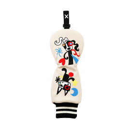 【SALE 30%OFF】[MU SPORTS 公式] ゴルフ ヘッドカバー FW用 ポップアートカラフルパッチワーク刺繍 / PU素材 丈夫 軽量 アップリケ刺繍 裾リブ ポップアート