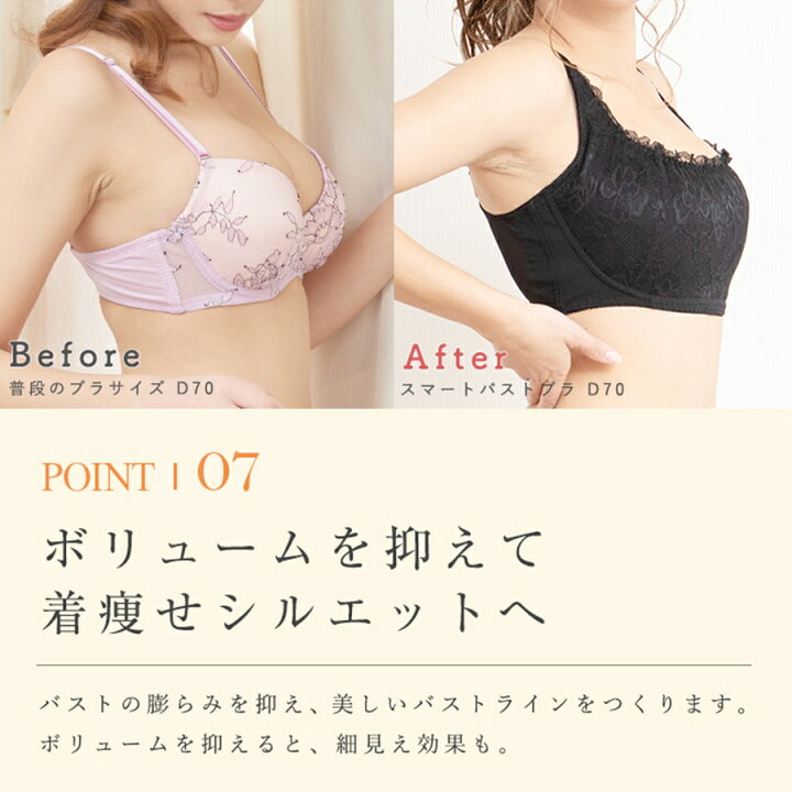 楽天市場 クーポン利用で2 000円 胸を小さく見せるブラ ブラジャー ノンワイヤー スマートバストブラ 着痩せ効果 大きいサイズ インナー レディース 着やせ 着痩せブラ ブラ レース 谷間カバー 下着 胸を小さく見せる ノンワイヤーブラ フルカップ D70 G95 Mude 楽天市場 クーポン利用で2 000円 胸を小さく見せるブラ ブラジャー ノンワイヤー スマートバストブラ 着痩せ効果 大きいサイズ インナー レディース 着やせ 着痩せブラ ブラ レース 谷間カバー 下着 胸を小さく見せる ノンワイヤーブラ フルカップ D70 G95 Mude