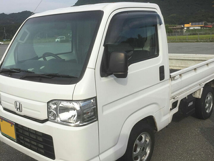 楽天市場 アクティ トラック Ha8 Ha9 ドアバイザー スーパー ワイドバイザー ライトスモーク パーツ ホンダ 軽バン 軽トラ 雨除け サイドバイザー 純正 より幅広 バイザー カスタム パーツ カスタムパーツ エアロ マッドファクトリー楽天市場店