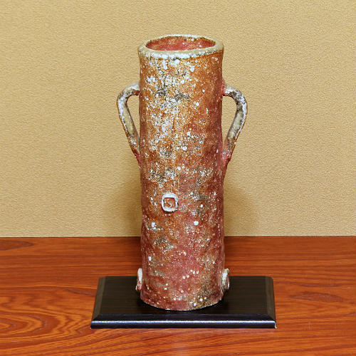 楽天市場】信楽焼 穴窯 登り窯 花瓶 自然釉 緋色 スカーレット 薪 在庫