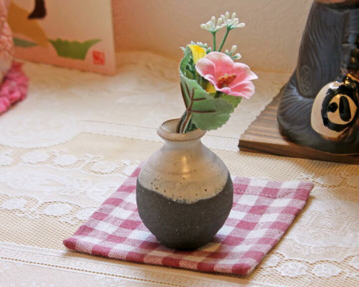 楽天市場 信楽焼 一輪挿し 黒泥チタン ミニ 小さい 花瓶 陶器 おしゃれ 花入 在庫数限り 北欧 陶器 花びん 花器 フラワーベース プレゼント ギフト 信楽 信楽焼き やきもの あす楽 Mr9098 14g 夢源陶房