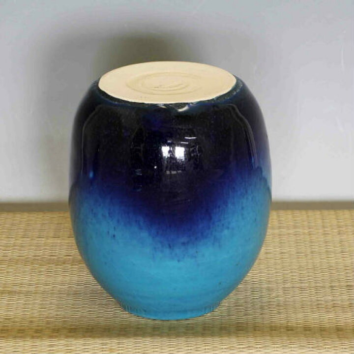 楽天市場】信楽焼 一輪挿し 青 ガラス 小さい 花瓶 陶器 おしゃれ 花入 