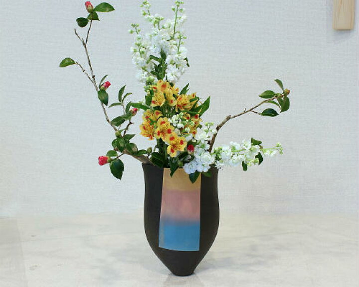 楽天市場】信楽焼 花器 合わせグラデーション立花 池坊 生け花 在庫数 