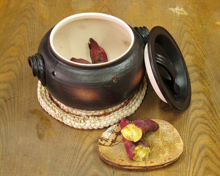 楽天市場】万古焼 石焼き芋器 家庭用 焼き芋器 用石 付 [石 追加可 