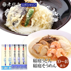 【当店の二枚看板麺食べ比べ】稲庭うどん 稲庭そうめん 自宅用2人前×計5袋～(合計10人前～） お歳暮 うどん 無限堂 送料無料 秋田 防災 乾麺 ご当地 グルメ お取り寄せ 手延べ 饂飩 素麺 大容量 時短 非常食 タイパ ローリングストック 油不使用
