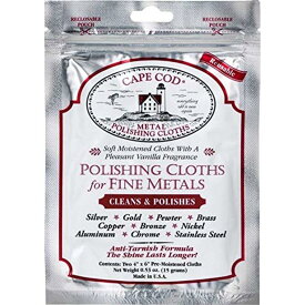 CAPECOD Polishing Cloth-METAL POLISHING CLOTH ケープコッド キズ消し 鏡面磨き布 1パック2枚入り 貴金属 傷消し