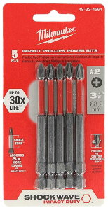 Milwaukee Electric�c�[��48-32-4564 Shockwave 3 - 1 / 2�d���r�b�g�t�B���b�v�X# 2 by Milwaukee�d���c�[��