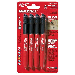 Milwaukee 48-22-3104 Inkzall �|�C���g�}�[�J�[ �׎� �u���b�N 4�{�p�b�N