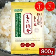 ＼楽天1位／炊き立てが白いもち麦！ もち絹香 800g R7年度産 もち麦 もち米 栃木県産 1000円ポッキリ お…
