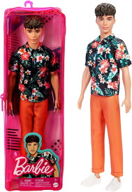 バービー(Barbie) ケンファッショニスタ フラワーシャツ【再利用可能ビニールバッグ】 【3才~】 HBV24
