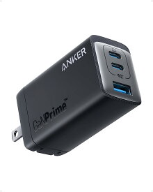 【送料無料】Anker 735 Charger (GaNPrime 65W) (USB PD 充電器 USB-A & USB-C 3ポート) (ブラック)USB-C&USB-Cケーブル1.8mつき