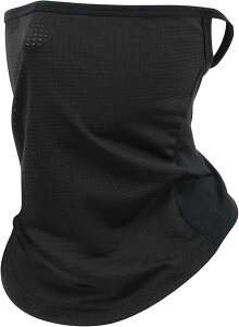 フェイスカバー uvカット 冷感 【接触-5℃冷感技術・UPF50+測定済み・息苦しくない紫外線対策 】 ネックカバー ネックウォーマー 耳掛け