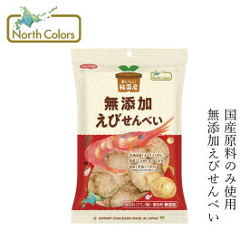 せんべい ノースカラーズ 純国産えびせんべい 65g 購入金額別特典あり 正規品 国内産 保存料 無添加 遺伝子組み換え原料不使用 NorthColors 北海道産甘エビ 国産米油