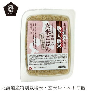 レトルトご飯 ムソー 助っ人飯米・玄米ごはん 160g 購入金額別特典あり 正規品 国内産 保存料 無添加 遺伝子組み換え原料不使用 特別栽培米