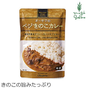 カレー 保存料 無添加 オーサワジャパン オーサワのベジきのこカレー 210g レトルトカレー カレーソース 購入金額別特典あり 正規品 保存料 無添加