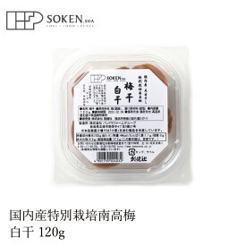 梅干し 創健社 国内産特別栽培南高梅 白干 120g 購入金額別特典あり 正規品 ナチュラル 天然 無添加 不要な食品添加物 化学調味料不使用 自然食品