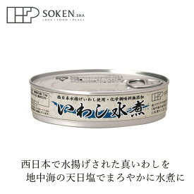 缶詰 創健社 いわし水煮 100g(固形量70g) 購入金額別特典あり 正規品 国内産 ナチュラル 天然 無添加 不要な食品添加物 化学調味料不使用 鰯 水煮缶 保存食