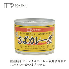 さば缶 創健社 さばカレー煮 190g（固形量140g） 購入金額別特典あり 正規品 ナチュラル 天然 無添加 不要な食品添加物 化学調味料不使用 自然食品 【創健社new】 保存食