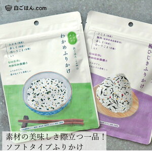 ふりかけ 白ごはん.com ソフトタイプふりかけ ごはんふりかけ 40g 購入金額別特典あり 正規品 国内産 保存料 無添加 遺伝子組み換え原料不使用 自然 山本佐太郎商店