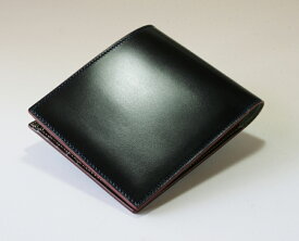 コードバン 財布　二つ折り　メンズ　コードバン×ゴート　純札