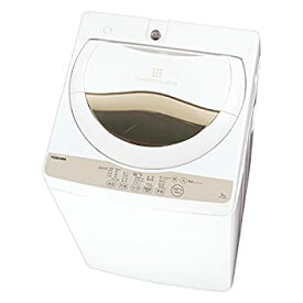 【中古】東芝 全自動洗濯機 5kg グランホワイト AW-5G3(W)