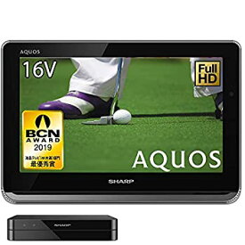 【中古】シャープ 16V型 液晶 テレビ AQUOS 2T-C16AP-B フルハイビジョン 防水&ワイヤレス設計 ブラック 2018年モデル