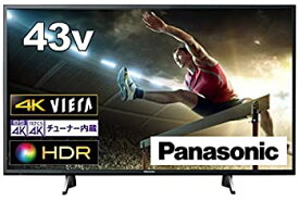 【中古】パナソニック 43V型 4Kチューナー内蔵 液晶テレビ ビエラ TH-43GX750 高輝度IPSパネル スマートテレビ (ネット動画対応)